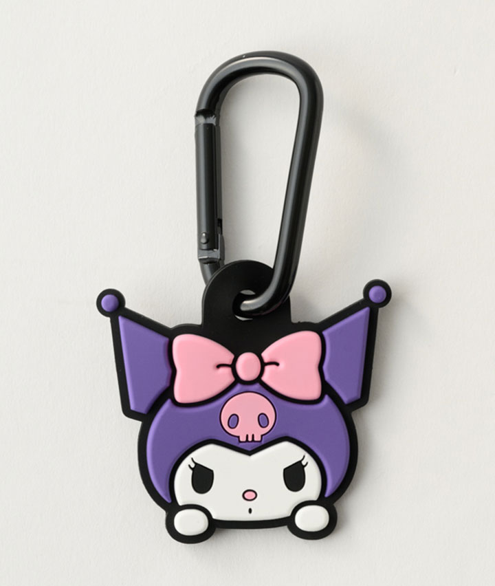 【サンリオキャラクターズ】（クロミ）ラバーマスコット付きカラビナ
