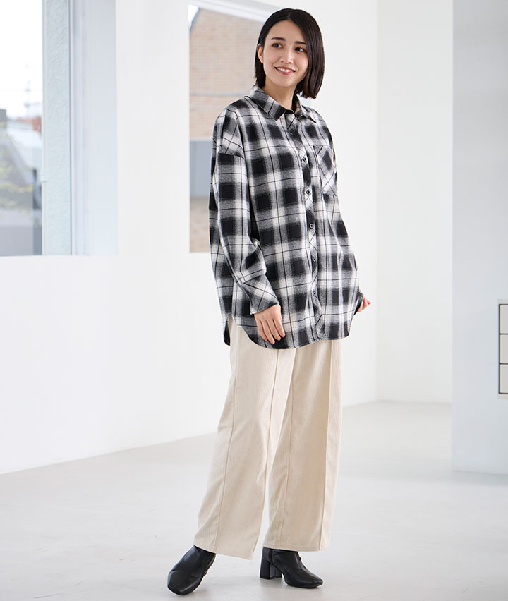 コーデュロイストレートパンツ