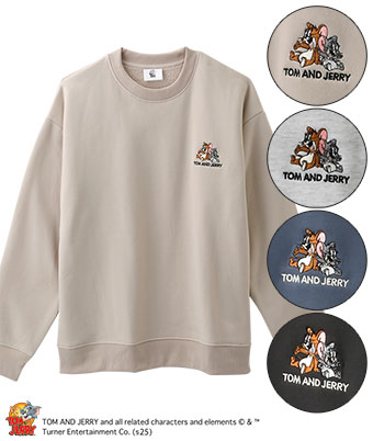 【トムとジェリー】裏ボアスウェット