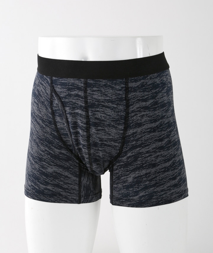 【アクティブスタイル】（砂嵐柄）（モダール混ストレッチ）（レギュラー丈）（前開き）ボクサーブリーフ