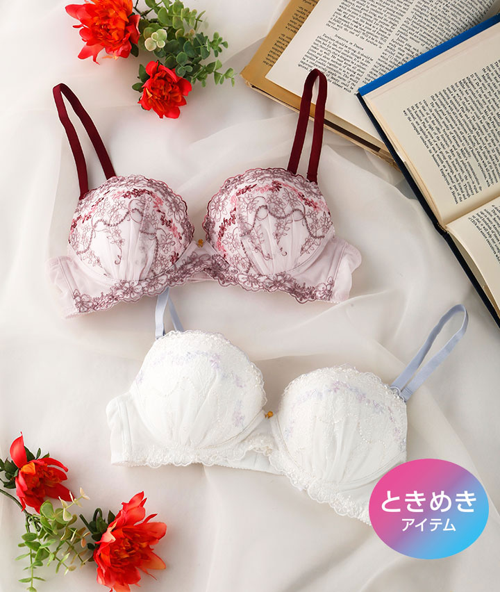 （ふんわりメイク）ピュアフルールノンワイヤーブラジャー