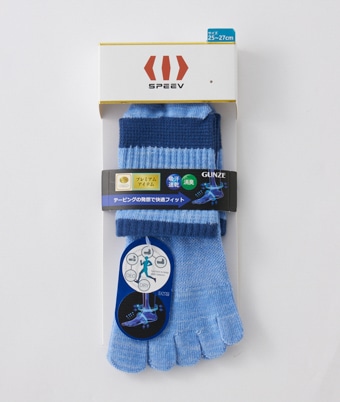 【グンゼ】（１足物）五本指ショートソックス