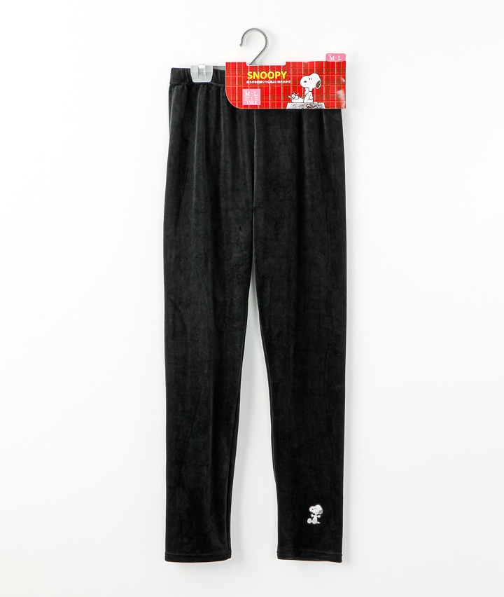 【ＰＥＡＮＵＴＳ】（スヌーピー）（１足物）１０分丈両面起毛レギンス