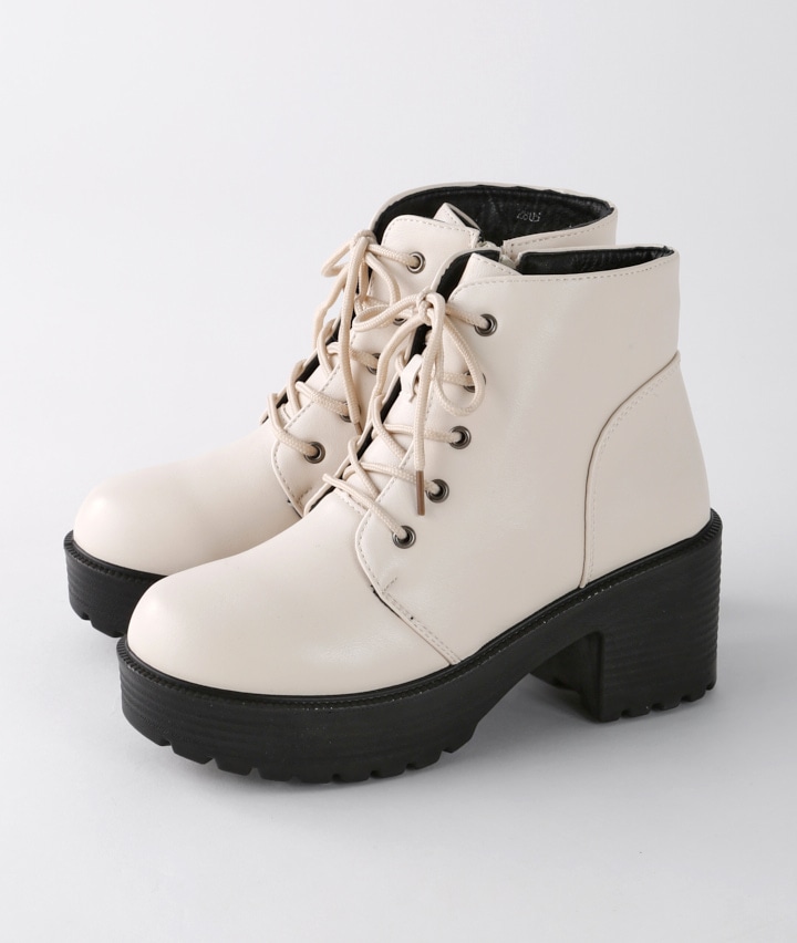 合皮ヒールアップブーツ