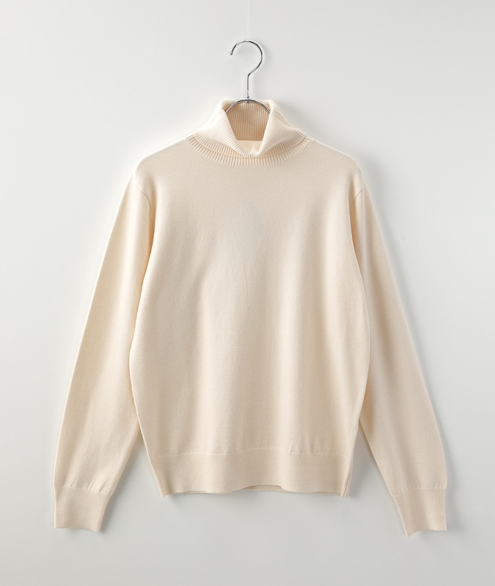 【癒されタッチ】タートルネックニットプルオーバー