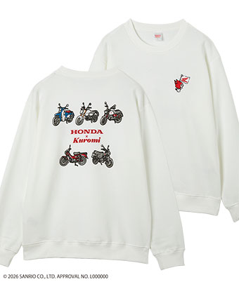【ＨＯＮＤＡ×ＫＵＲＯＭＩ】裏起毛トレーナー