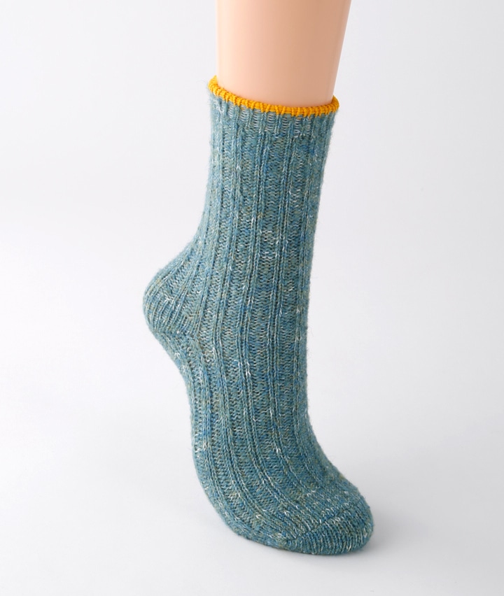 （１足物）スラブ変形リブソックス