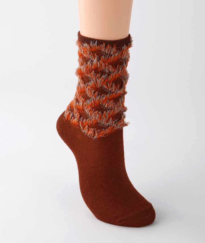 （１足物）フリンジダイヤソックス