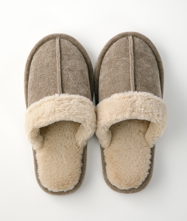 （Ｇｉｎｇｅｒのチカラ）（軽量＆やわらか設計）センターシームスリッパ　Ｍ