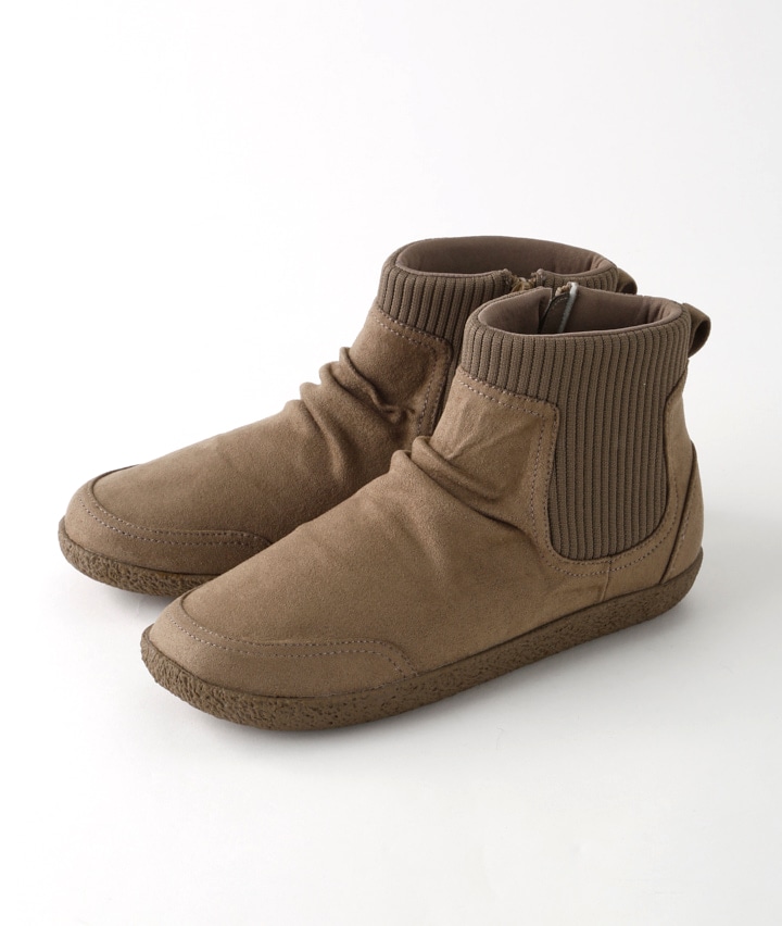 ニット切替カジュアルブーツ