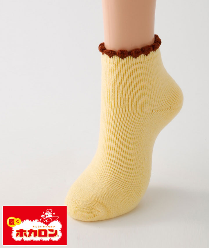 【ホカロン】（１足物）裏起毛総パイルショートソックス