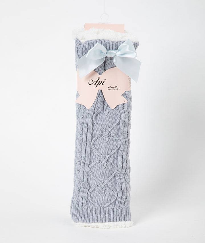 リボン付きレッグウォーマー