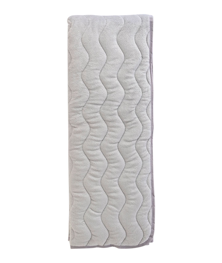 フランネル無地吸湿発熱敷パッド　シングルサイズ