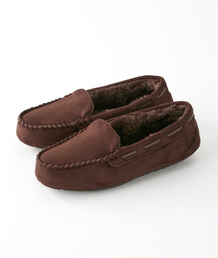婦人裏ボア仕様モカシンシューズ