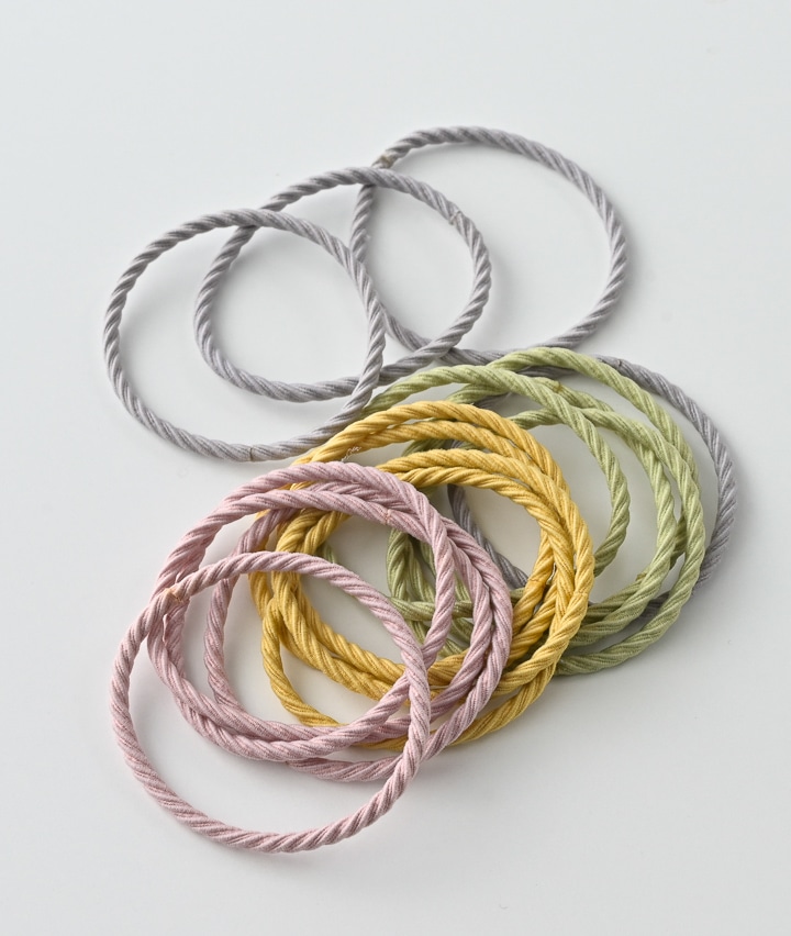 ツイストカラフルヘアゴム 16本セット