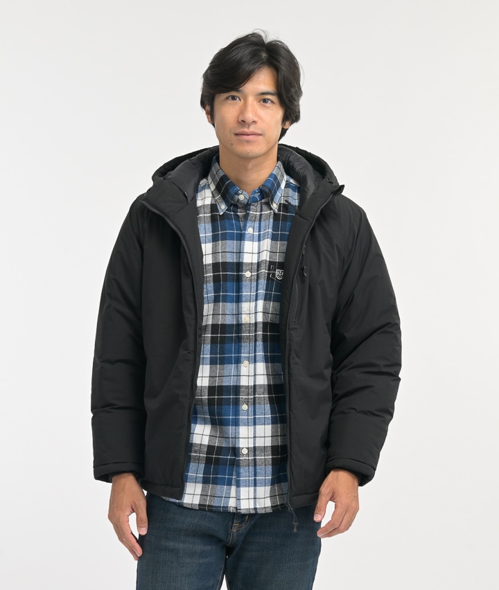 マルチテック調温中綿パーカー