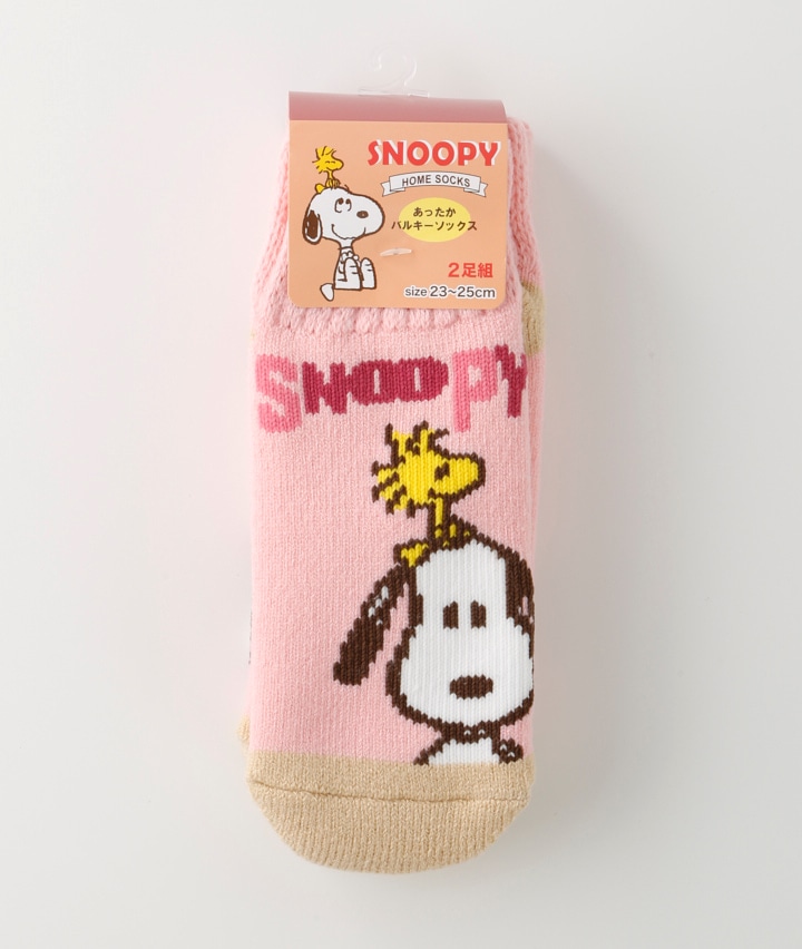 【ＰＥＡＮＵＴＳ】【スヌーピー】（２足組）バルキーソックス