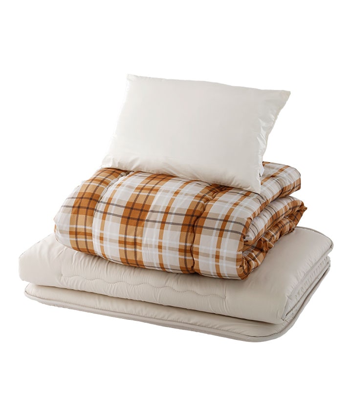 シングルロングサイズ３点ｓｅｔ組布団　チェック柄