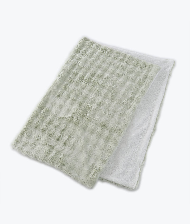 【光に染まる冬空パレット】ラビットファーハーフケット