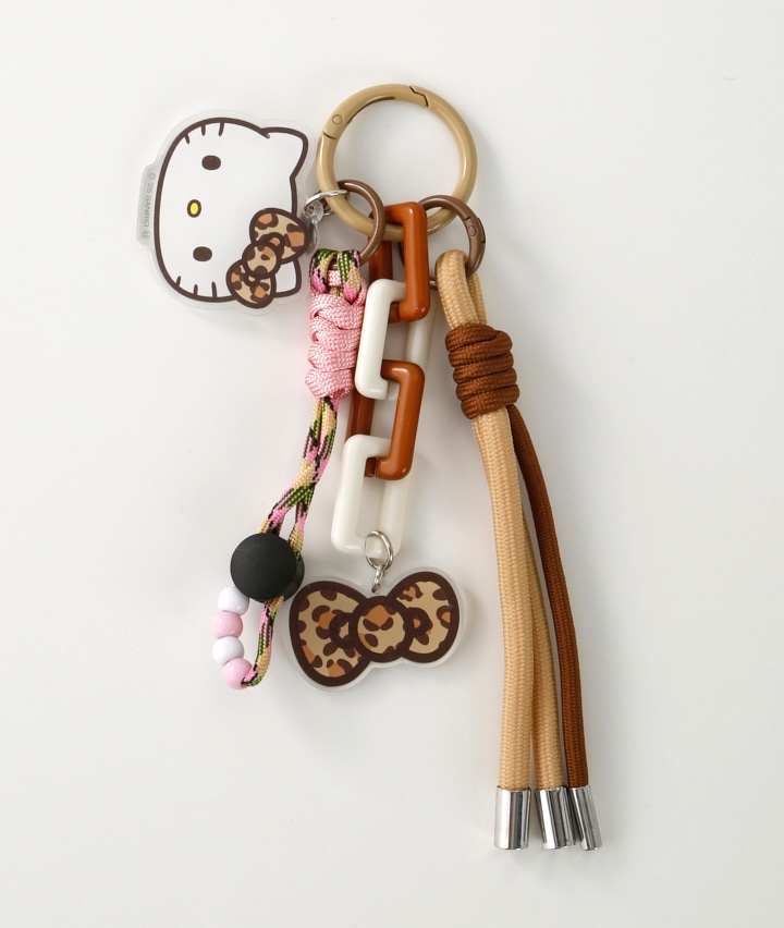 【サンリオ】（ハローキティ）ストラップチャーム　ヒョウ柄