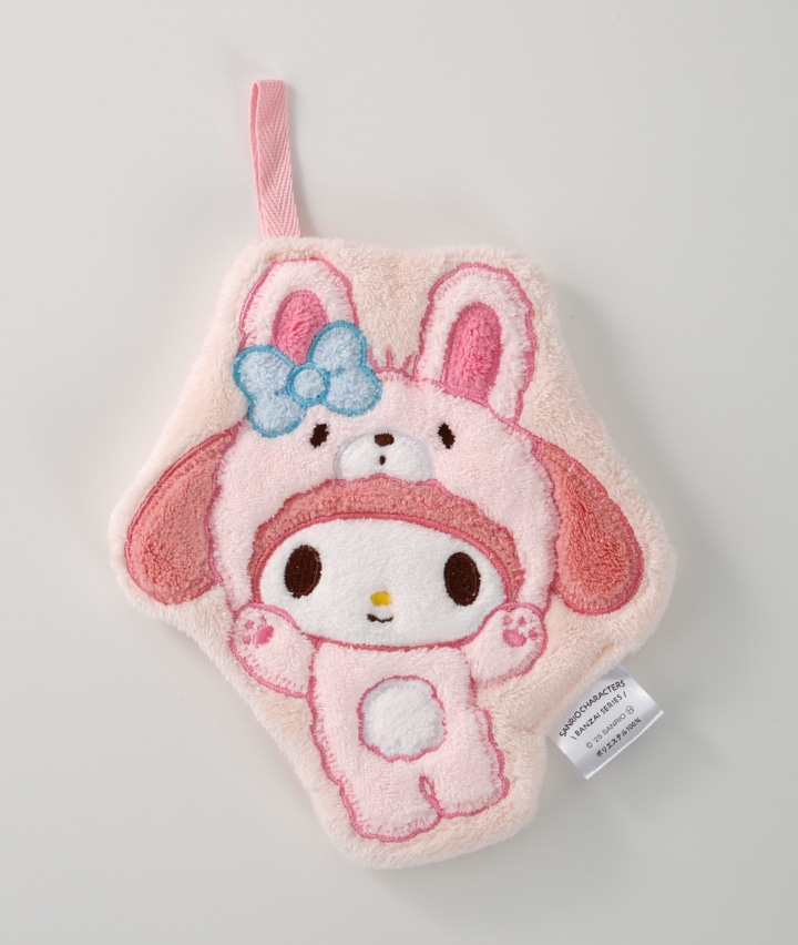 【サンリオ】（マイメロディ）サンリオバンザイシリーズ　ダイカットタオルマスコット　マイメロ（ウサギ）