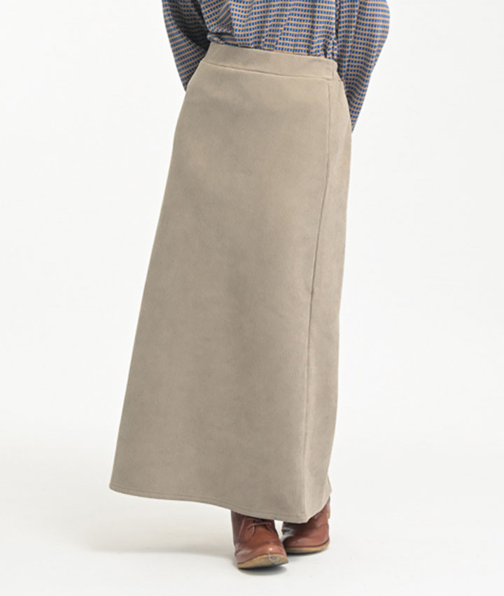 コーデュロイボンディングスカート