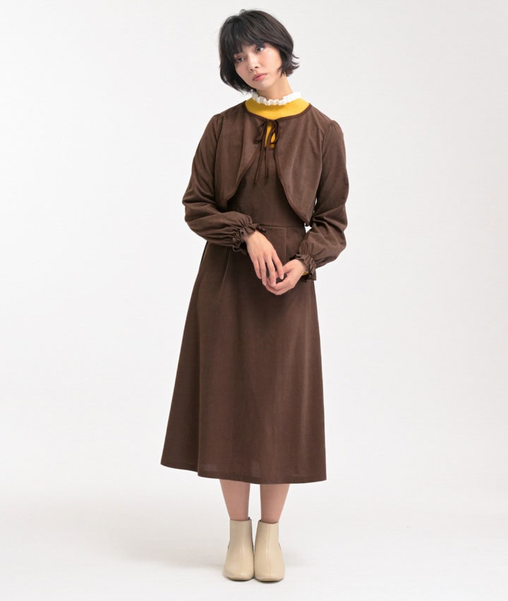 ボレロワンピースセット