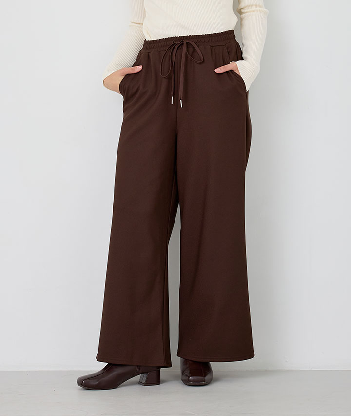 ジョーゼット裏起毛パンツ