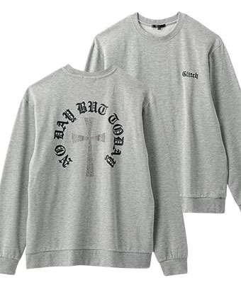 十字架ラインストーン使いトレーナー