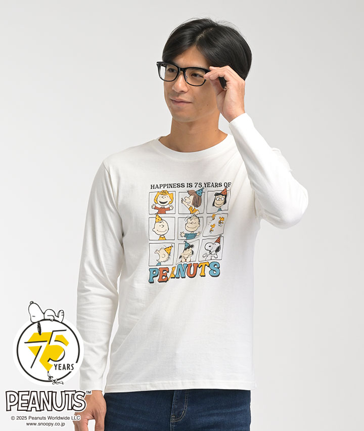 【ＰＥＡＮＵＴＳ】（スヌーピー）ＰＥＡＮＵＴＳ７５周年Ｔシャツ
