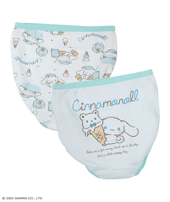 【サンリオキャラクターズ】（シナモロール）（２枚組）ショーツ