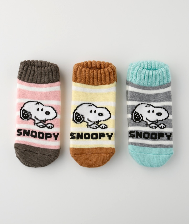【ＰＥＡＮＵＴＳ】（スヌーピー）（３足組）バルキーソックス