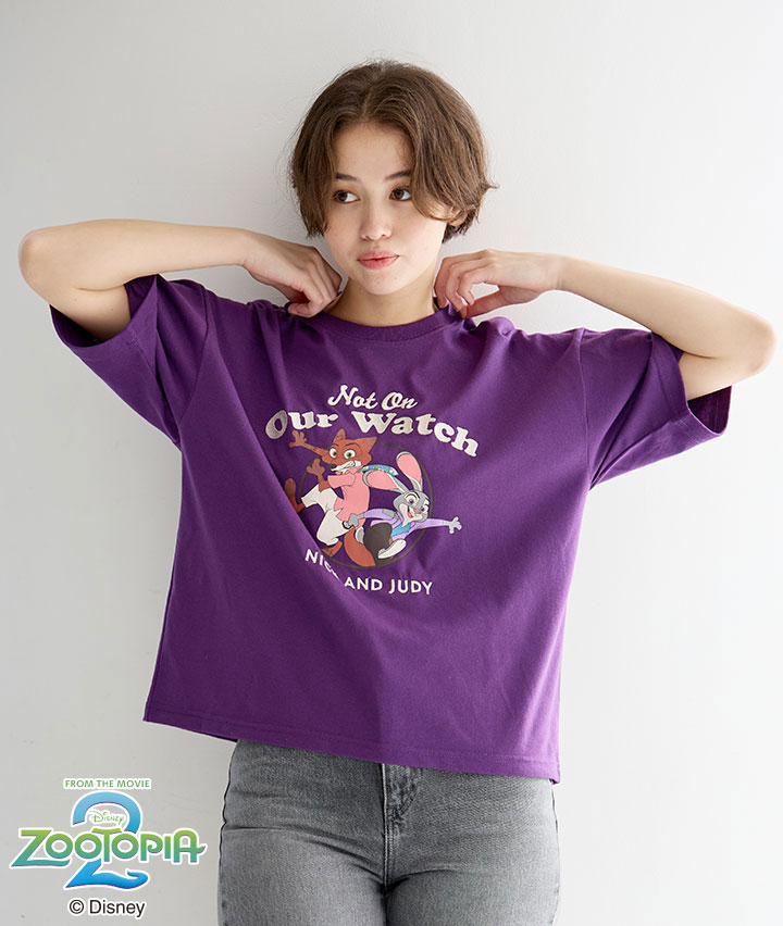 【Ｄｉｓｎｅｙ】（ジュディ＆ニック）プリントＴシャツ