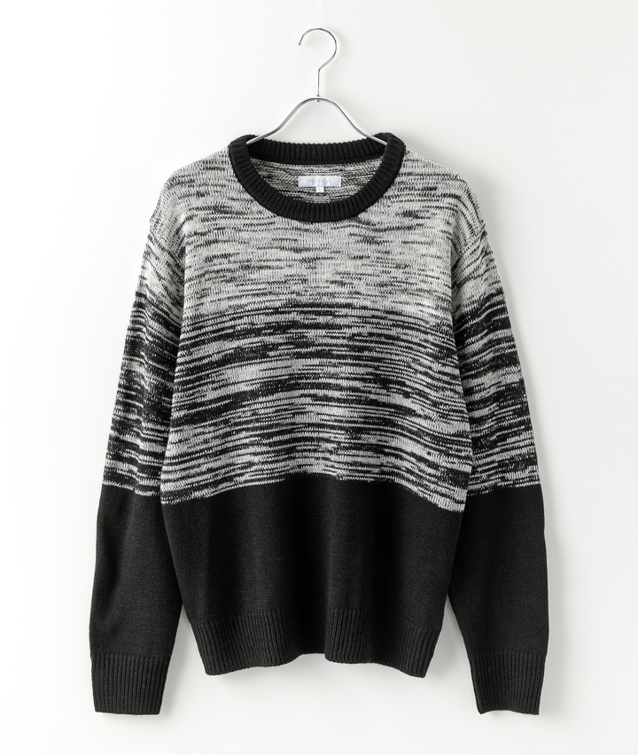 ３段切替クルーセーター