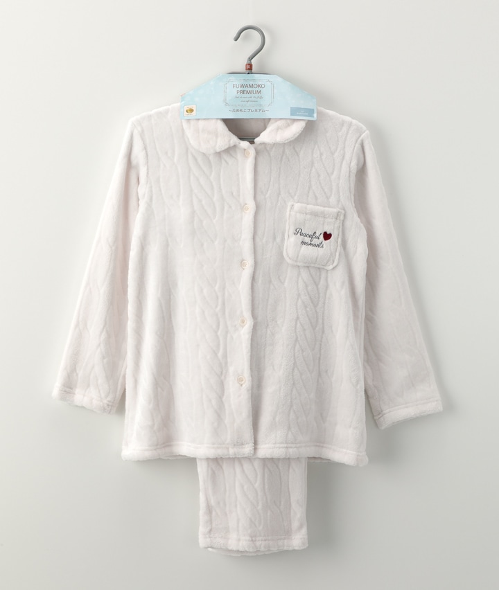 【ＳＵＦＦＵＳＥ】【ふわもこ】縄柄シャツパジャマ