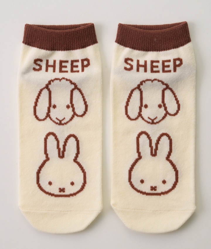 【ミッフィー】（シープ）（１足物）フロント柄ソックス