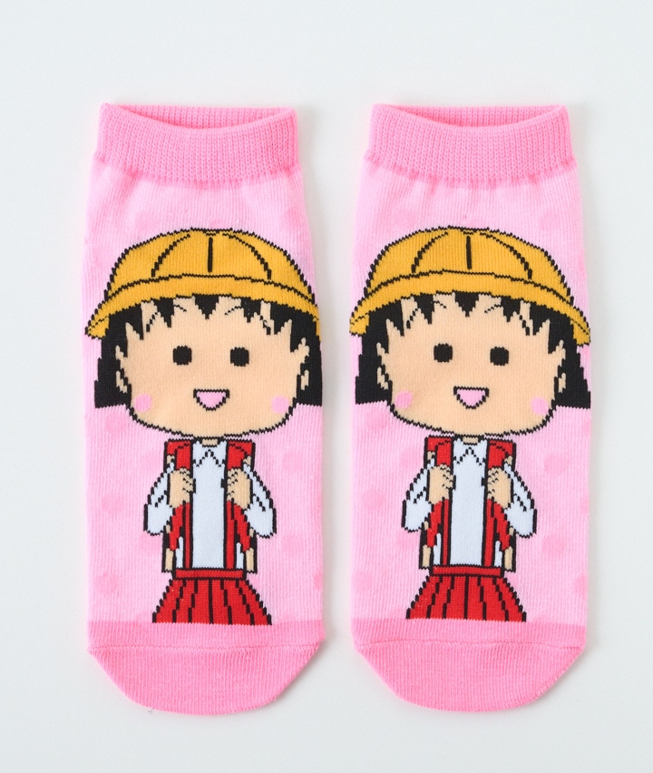 【ちびまる子ちゃん】（１足物）フロント柄ソックス