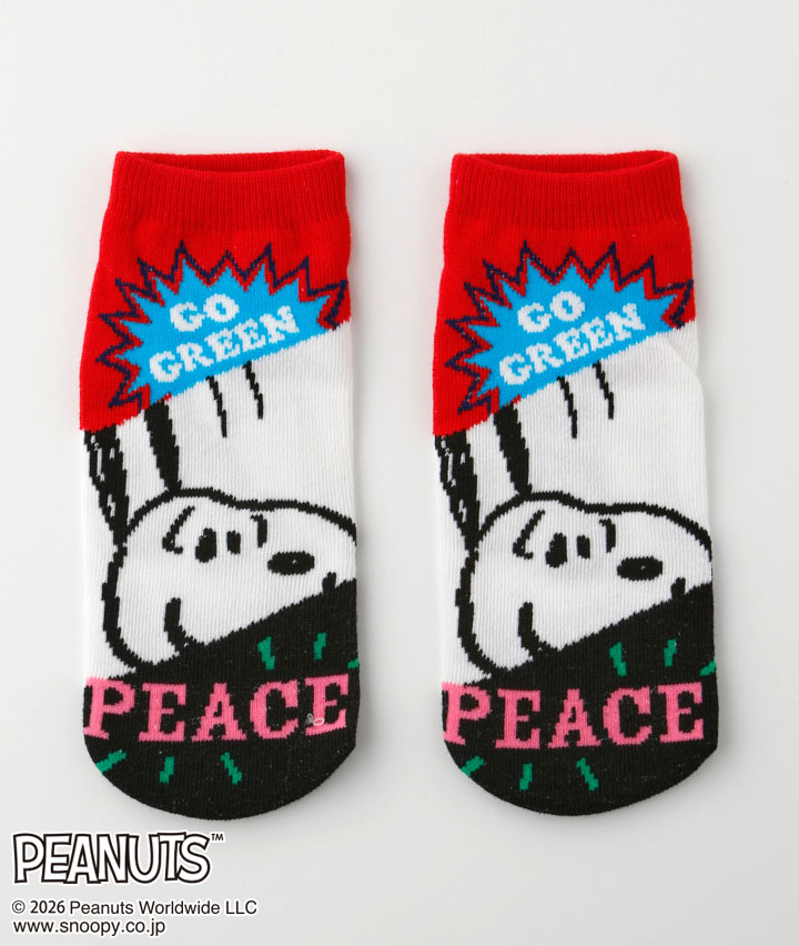 【ＰＥＡＮＵＴＳ】（スヌーピー）（１足物）フロント柄ソックス