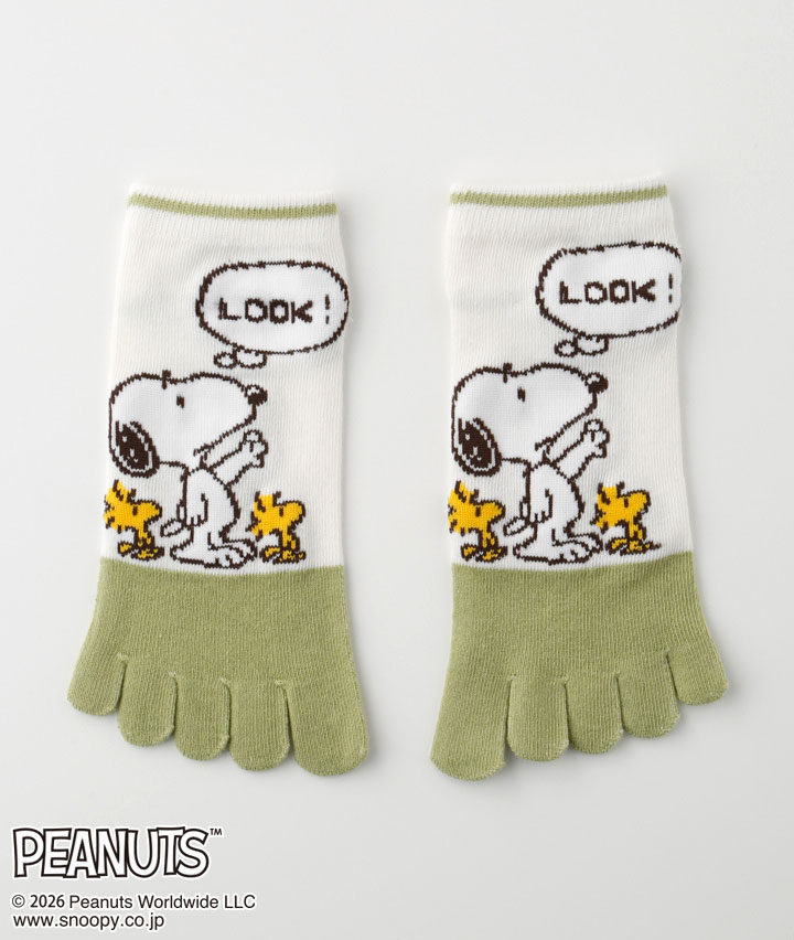 【ＰＥＡＮＵＴＳ】（スヌーピー）（１足物）５本指ソックス