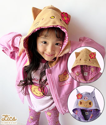 【ＬＩＣＳ】（サンリオ）女児ジップパーカ