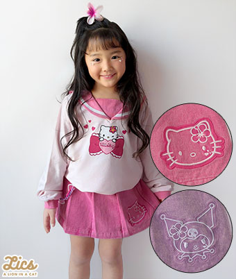 【ＬＩＣＳ】（サンリオ）女児カラーデニムスカート