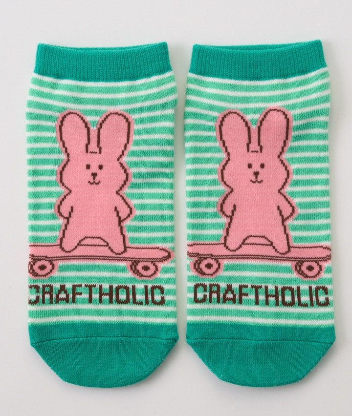 【クラフトホリック】（ＲＡＢ）（１足物）フロント柄ソックス