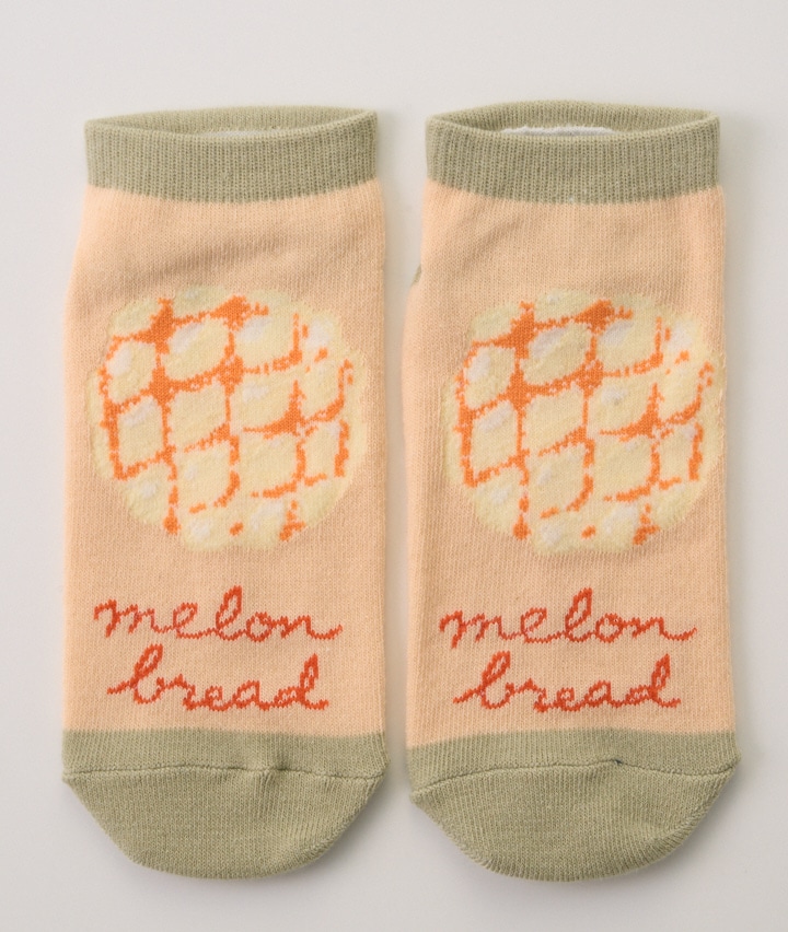 【古川紙工】（メロンパン）（１足物）フロント柄ソックス