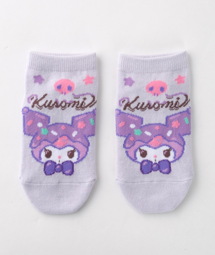 【サンリオキャラクターズ】（クロミ）（１足物）フロント柄ソックス