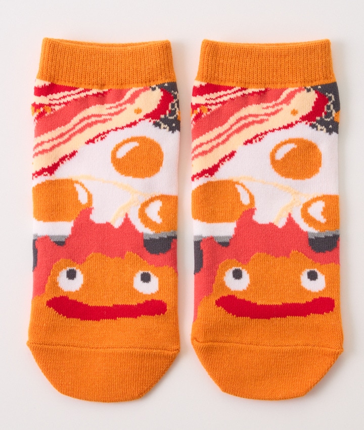 【スタジオジブリ】【ハウルの動く城】（カルシファー）（１足物）フロント柄ソックス