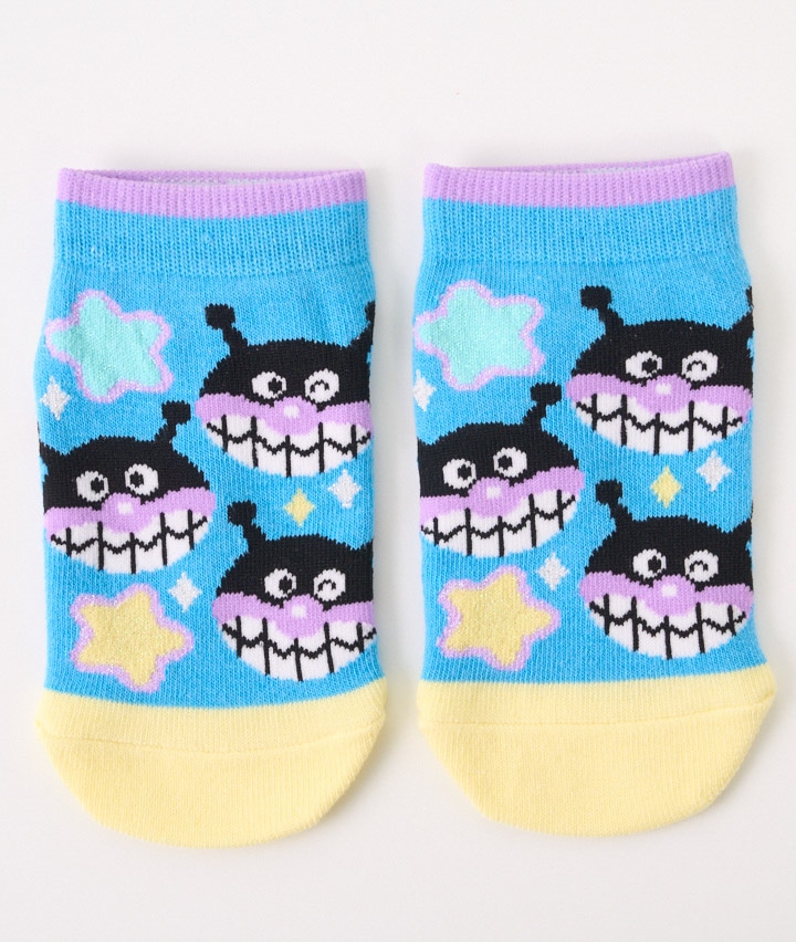 【それいけ！アンパンマン】（バイキンマン）（１足物）フロント柄ソックス
